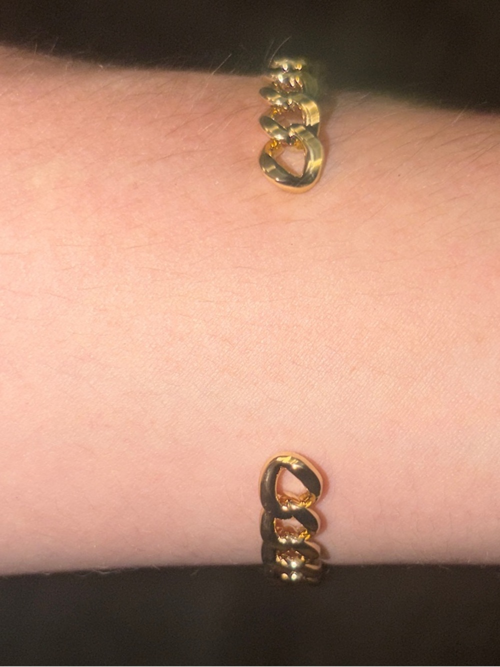 ✴️🪩⛓️  CC Open Chain Cuff🫸🏼⛓️✴️ - Picture 3 of 13